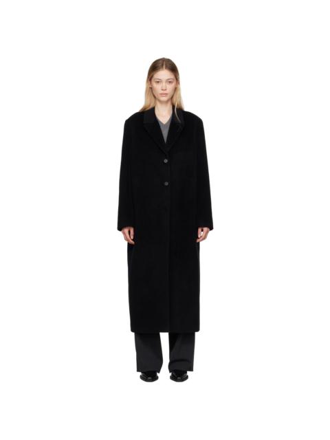 LE17SEPTEMBRE Black Cashmere Single-Breasted Coat