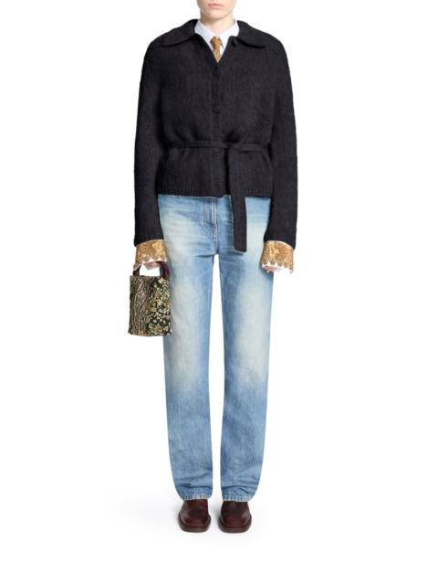 Dries Van Noten WOOL-BLEND CARDIGAN WITH BELT