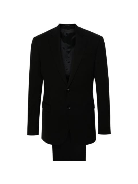 twill virgin-wool suit