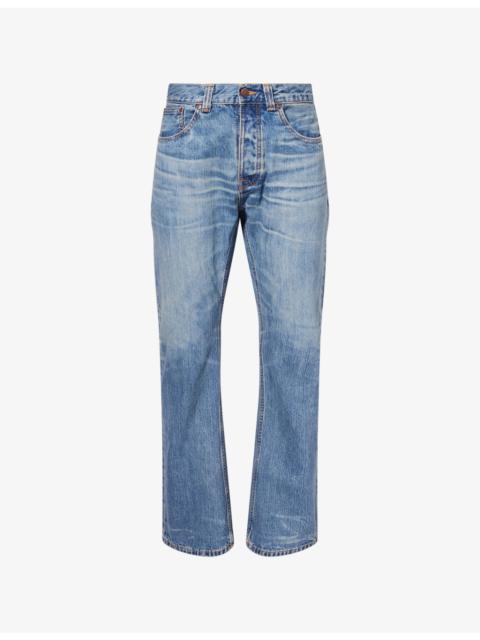 Nudie Jeans Alf Silver Tracks Cotton Denim Jeans