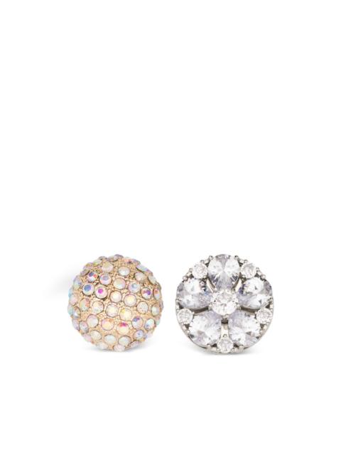 MM6 Maison Margiela crystal-embellishment earrings