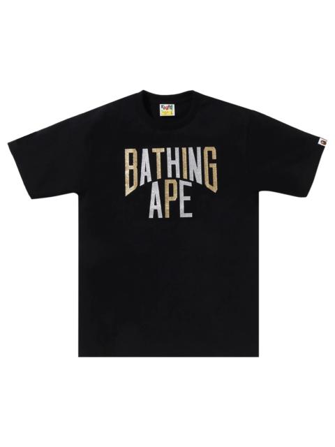 BAPE Glitter NYC Logo Tee 'Black'