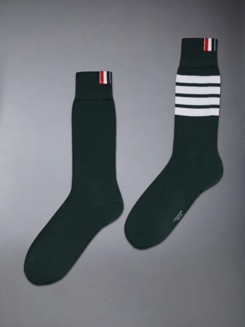 Thom Browne Lightweight Cotton 4-bar Mid Calf Socks