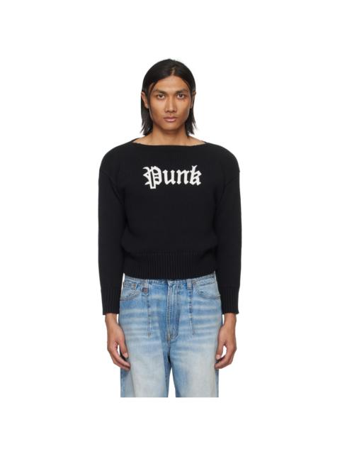 R13 Black Gothic 'Punk' Sweater
