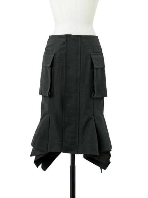 【sacai】22SS Nylon Twill Skirt Nylon Twill Mix Skirt – La Garçonne