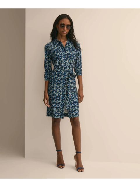 Brooks Brothers Jersey Belted Shirtdress