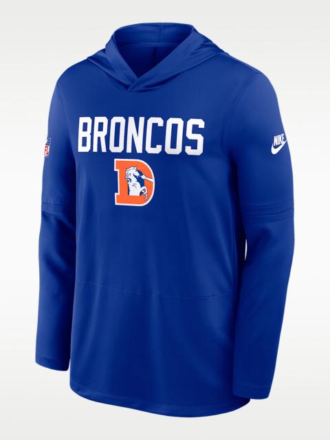 Nike Denver Broncos Pass Accuracy Men's Nike Dri-FIT NFL Long-Sleeve Hooded Top