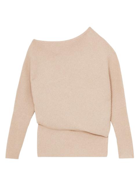 REISS Women's Lorna Off-the-Shoulder Sweater - Neutral
