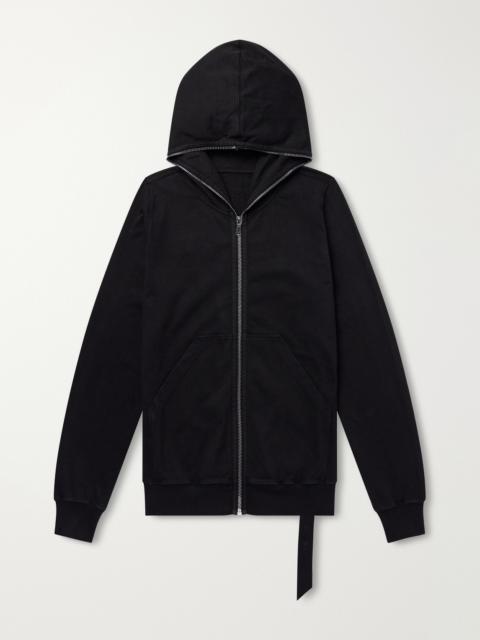 Rick Owens DRKSHDW Gimp Cotton-Jersey Zip-Up Hoodie