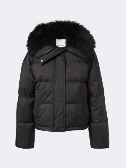 Yves Salomon Doudoune shearling-trimmed down jacket