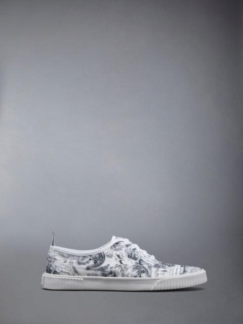 Thom Browne Nautical Toile Canvas Rubber Sole Heritage Trainer