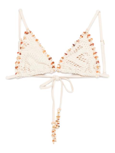 PatBO Patbo Beaded Bikini Top
