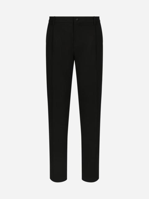 Classic gabardine tuxedo pants