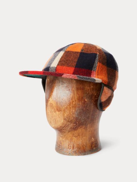 RRL by Ralph Lauren Plaid Wool Earflap Cap