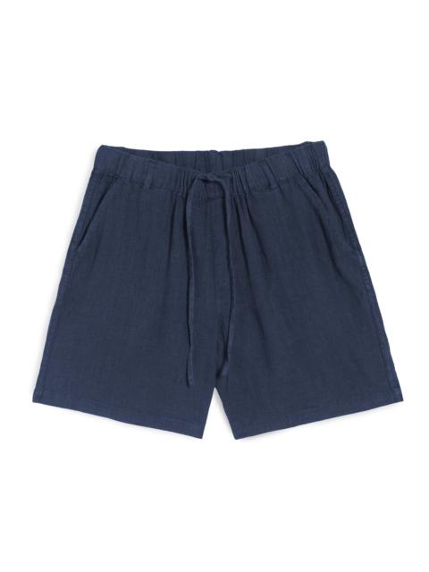 Bather Navy Linen Leisure Short