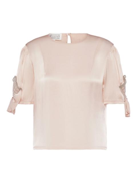 Maison Margiela tie-sleeve top