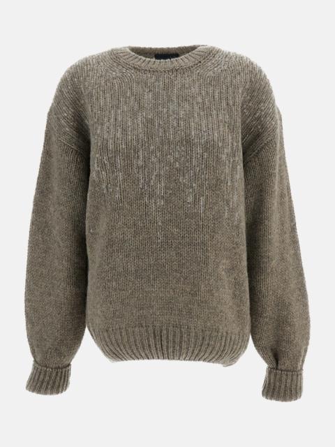 HAIKURE CREW-NECK SWEATER WITH SEQUINS