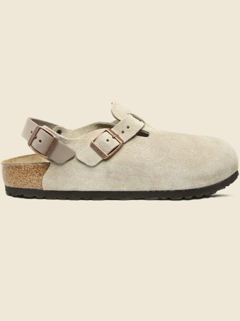 BIRKENSTOCK Tokio Suede Clog - Taupe