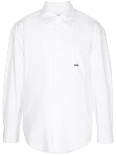 Wooyoungmi logo-print long-sleeve shirt