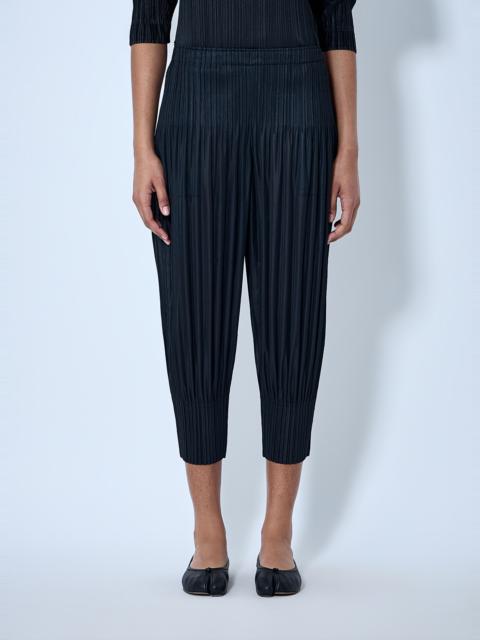 Pleats Please Issey Miyake Pleated Cropped Trousers