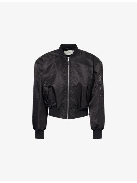 entire studios Cropped Broad Nylon Bomber Jacket