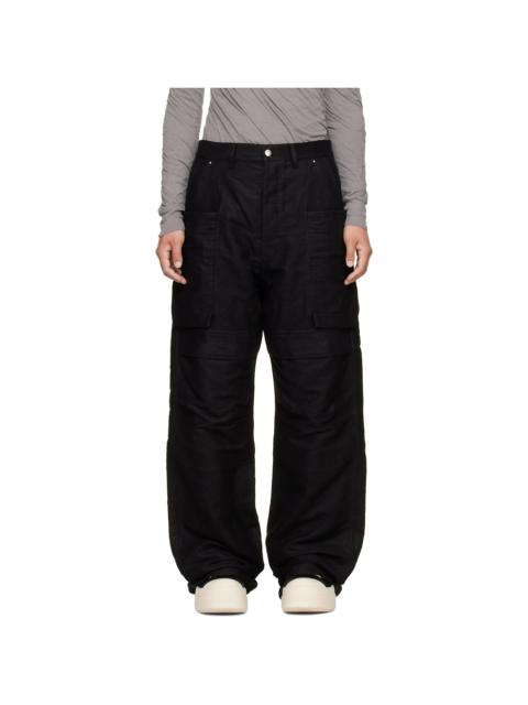 Rick Owens Black Tower Stefan Cargo Pants