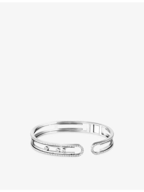 MESSIKA Move 10th 18ct White-Gold And 0.91ct Diamond Bangle Bracelet