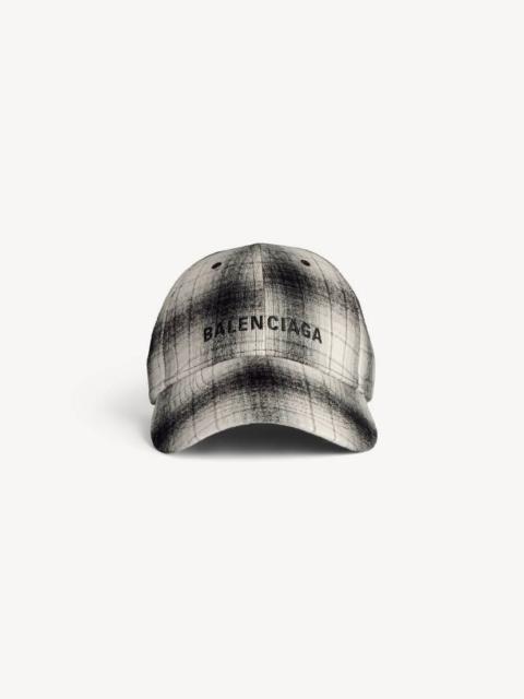 BALENCIAGA Men's Logo Cap in Black/white