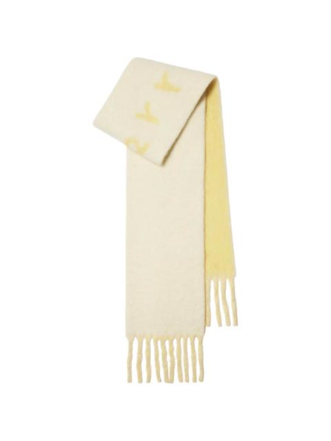 Burberry logo-intarsia reversible scarf