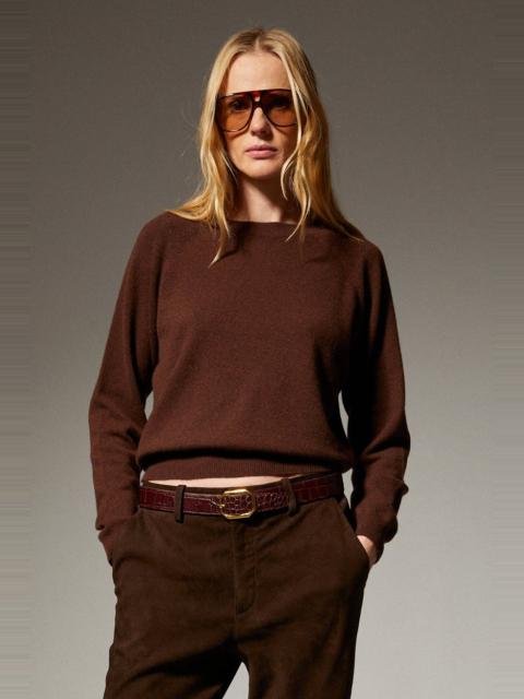 SPRWMN CASHMERE RAGLAN SWEATER