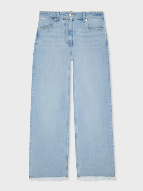 Paul Smith Women's Wide Leg Jeans With Frayed Hem