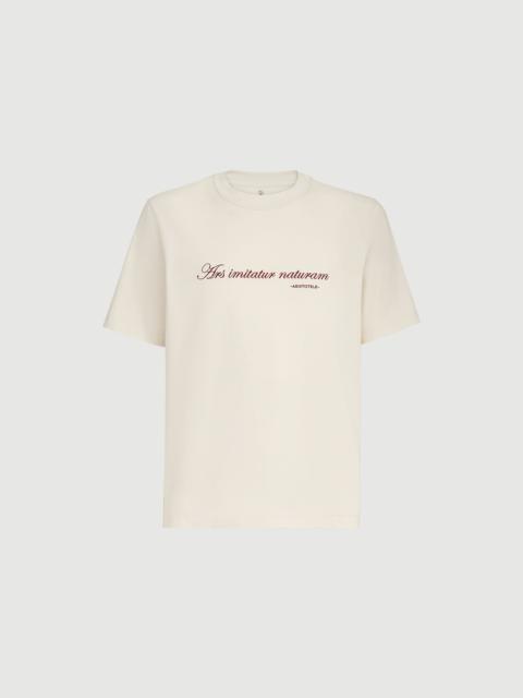 Brunello Cucinelli Cotton jersey crew-neck T-shirt with embroidery and print