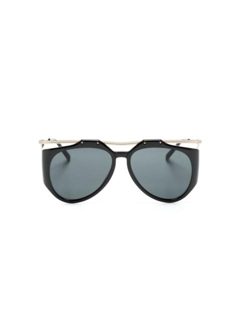 SAINT LAURENT SL M137 Amelia pilot-framed sunglasses