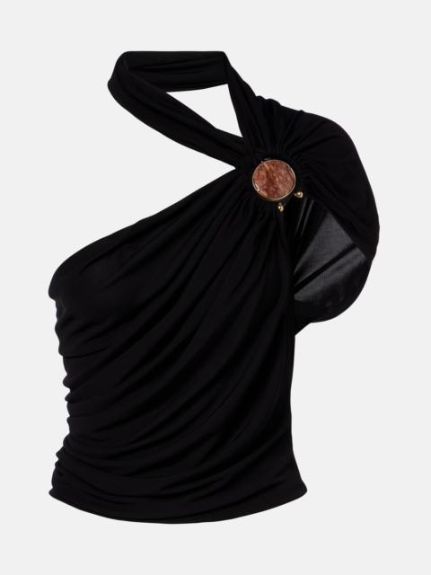 CHRISTOPHER ESBER Embellished draped jersey top