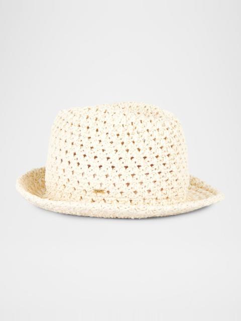 EUGENIA KIM Jo Raffia Crochet Bucket Hat
