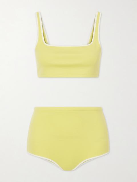 AURALEE Wool-blend Jersey Bikini