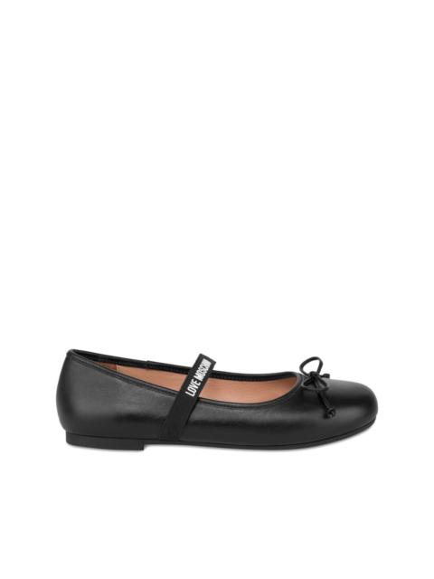 Moschino strap bow ballet flats