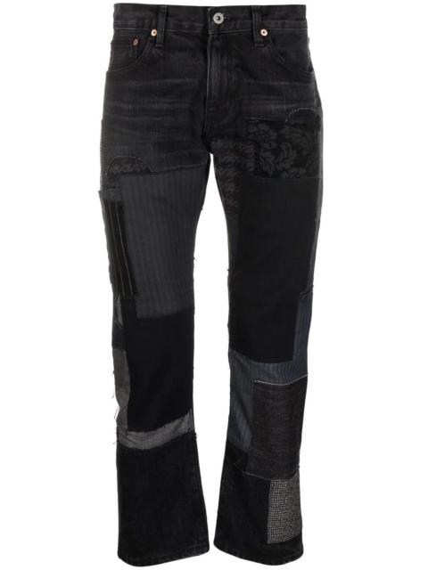 Junya Watanabe MAN patchwork straight-leg jeans