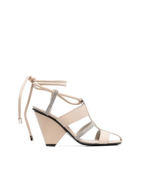 FABIANA FILIPPI 100mm leather sandals