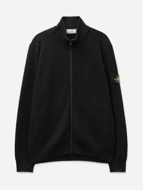 Stone Island TEXTURED WOOL ZIP-UP CARDIGAN