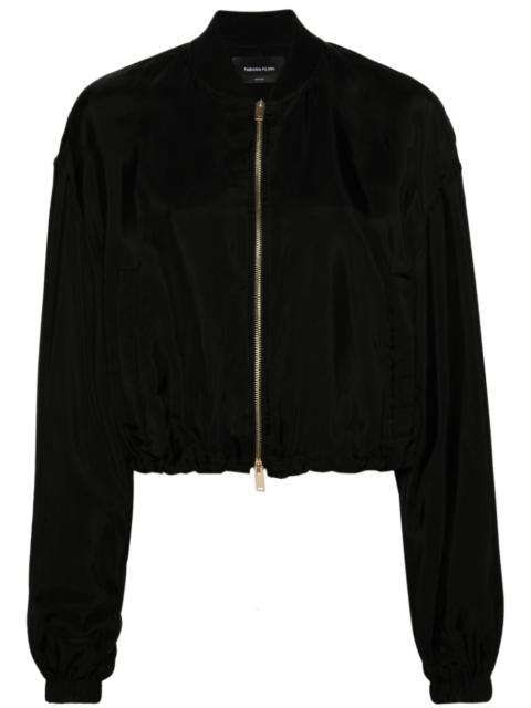 FABIANA FILIPPI zipped satin bomber jacket