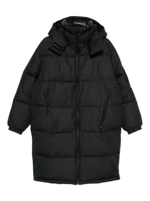 HUGO detachable-hood padded coat