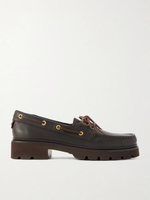 Gianvito Rossi Leather Boat Shoes