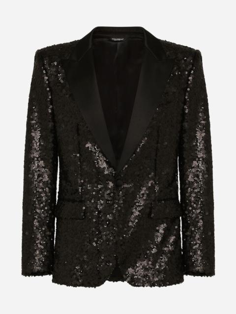Sequined Sicilia-fit jacket