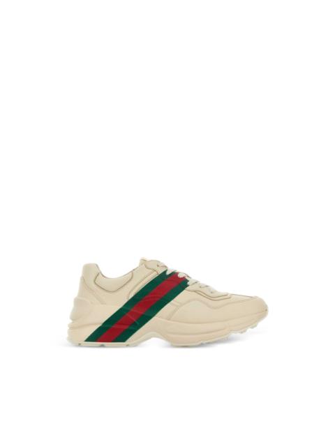 GUCCI Rhyton Web-stripe sneakers