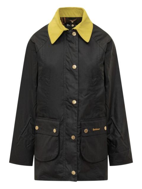 Barbour contrast-collar jacket