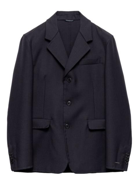 Prada notch-lapels three-button blazer