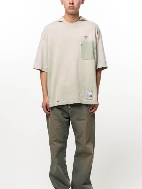 Maison MIHARAYASUHIRO Sun Faded Like Collared T-shirt
