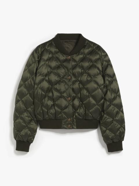 Max Mara BSOFT Reversible bomber jacket in water-resistant canvas