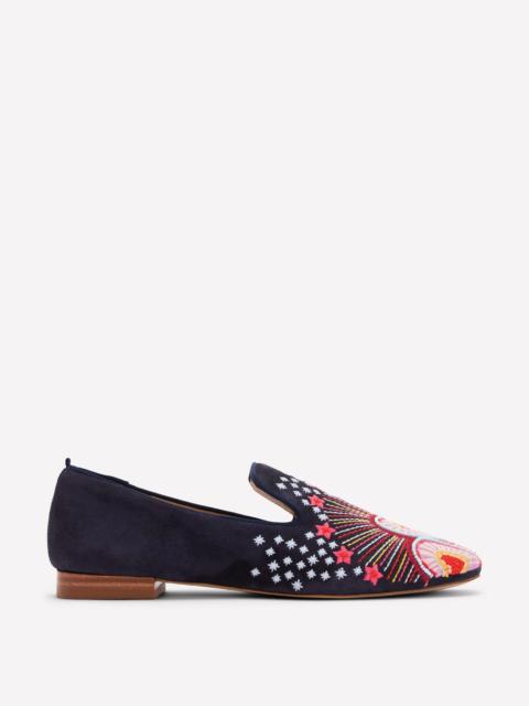 BODEN Slipper Cut Loafers-Navy